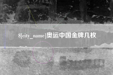 长宁奥运中国金牌几枚