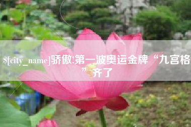 长宁骄傲!第一波奥运金牌“九宫格”齐了
