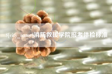 长宁消防救援学院报考体检标准