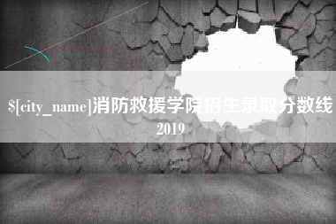 长宁消防救援学院招生录取分数线2019