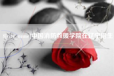长宁中国消防救援学院在辽宁招生
