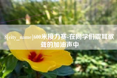 长宁600米接力赛-在同学们震耳欲聋的加油声中