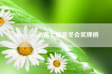 长宁第七届亚冬会奖牌榜