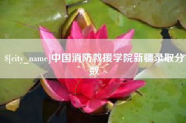 长宁中国消防救援学院新疆录取分数