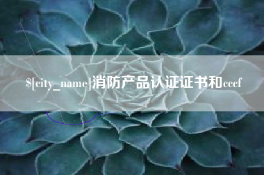 长宁消防产品认证证书和cccf