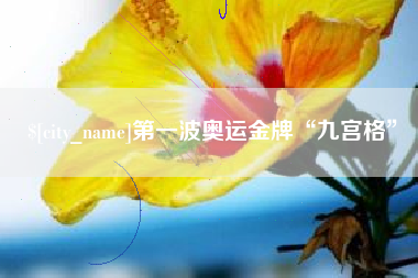 长宁第一波奥运金牌“九宫格”