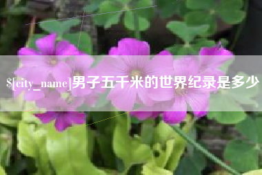 长宁男子五千米的世界纪录是多少