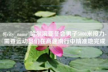 长宁哈尔滨亚冬会男子5000米接力-需要运动员们在高速滑行中精准地完成