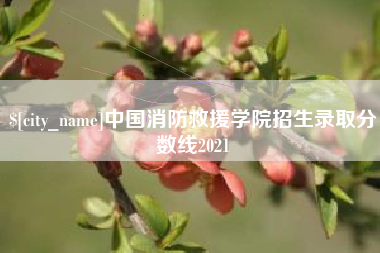 长宁中国消防救援学院招生录取分数线2021