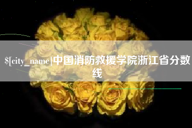 长宁中国消防救援学院浙江省分数线