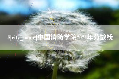 长宁中国消防学院2024年分数线