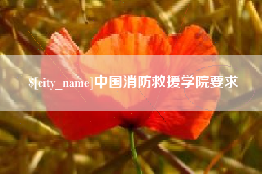 长宁中国消防救援学院要求
