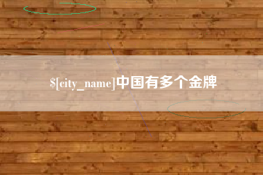 长宁中国有多个金牌