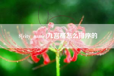 长宁九宫格怎么排序的