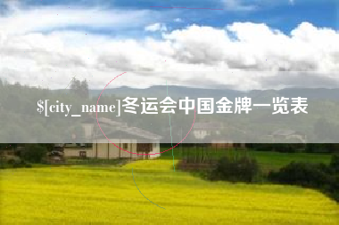 长宁冬运会中国金牌一览表
