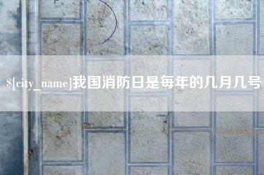 长宁我国消防日是每年的几月几号