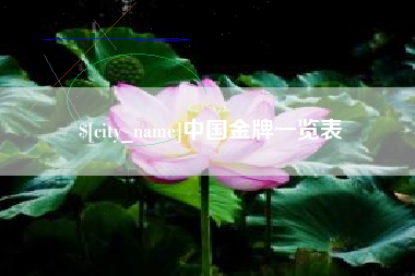 长宁中国金牌一览表