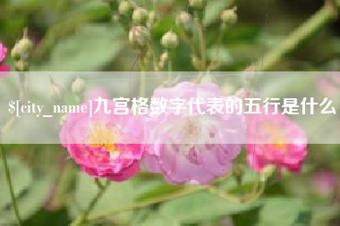 长宁九宫格数字代表的五行是什么