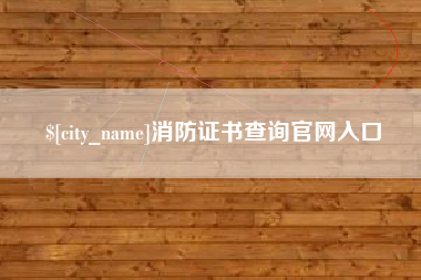 长宁消防证书查询官网入口