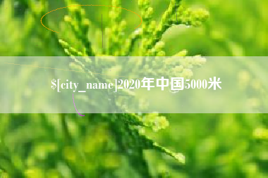 长宁2020年中国5000米