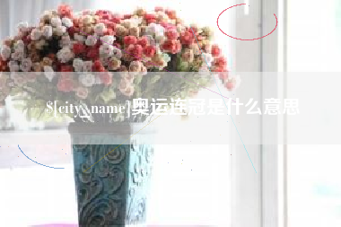 长宁奥运连冠是什么意思