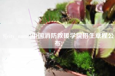 长宁中国消防救援学院招生章程公布!